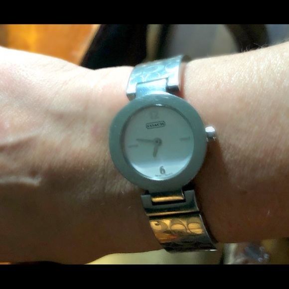 Coach Stainless Steel Bangle Bracelet Watch - Picture 3 of 7